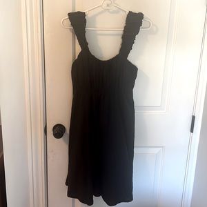 Abercrombie puff strap babydoll mini dress